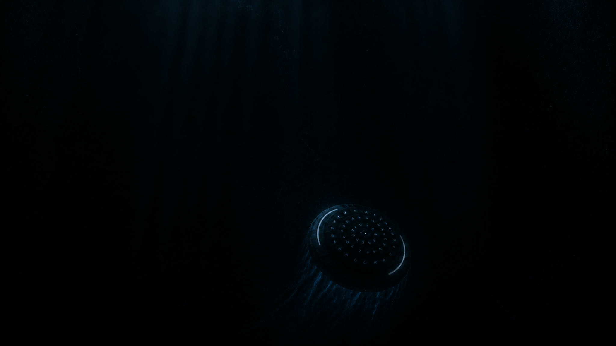 Dodomeki instrument descending into a dark oceanic abyss